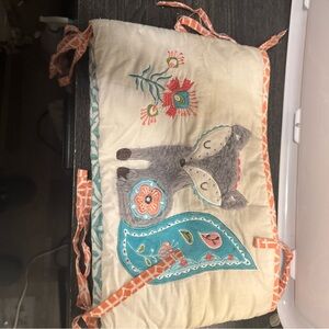 Levtex Cream and Gray Fox Pillow